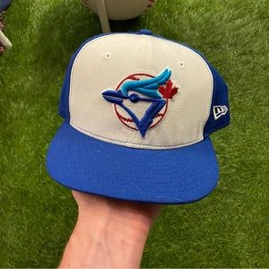 Toronto Blue jays MLB new era fitted cap retro logo MLB baseball two tone sz 7
